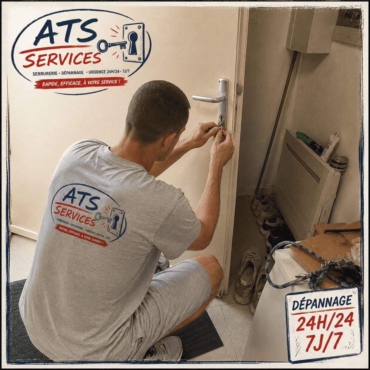 ATS service serrurier à domicile 24h/24